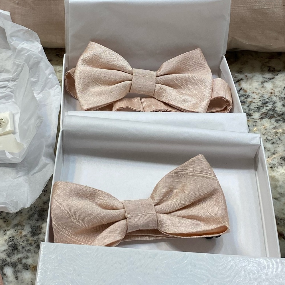 Children’s size Dupioni silk custom order bow ties